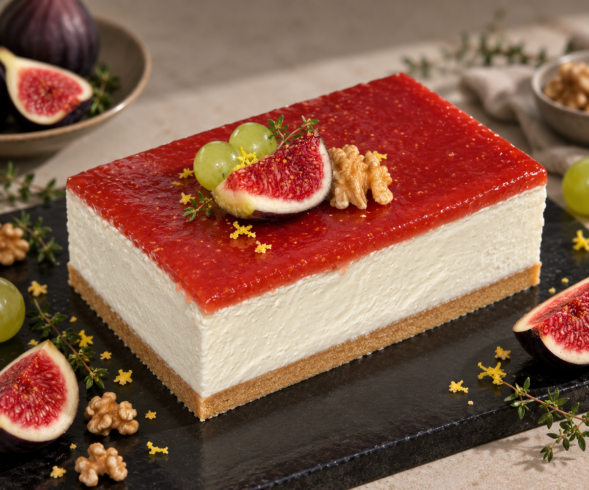 Lingote - Cheesecake de Higo, Uva y Miel