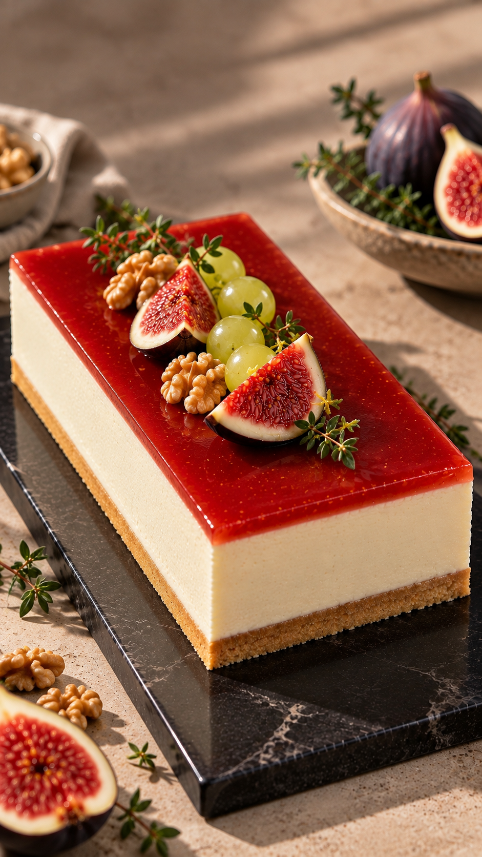 Lingote - Cheesecake de Higo, Uva y Miel